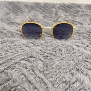 Gold and Yellow Frame Sunglasses